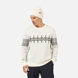 Rossignol Men's Patterned Crewneck Sweater white